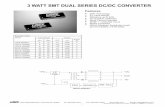 3 WATT SMT DUAL SERIES DC/DC CONVERTER · 2019-05-29 · 3 WATT SMT DUAL SERIES DC/DC CONVERTER Output Parameters Models 12D5.300SMT 24D5.300SMT 48D5.300SMT 12D12.125SMT 24D12.125SMT