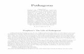 Pythagoras - Platonic Philosophyplatonicphilosophy.com/files/Pythagorean Wisdom.pdfPythagoras Featured Texts: Porphyry’s Life of Pythagoras, also translated by Kenneth Guthrir in
