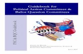 Guidebook for Political Action Committees & Ballot Question … · 2020-05-21 · The Commission is pleased to publish this edition of the Guidebook for Political Action Committees