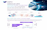 World-wide coverage service of satellite and terrestrial IoT · World-wide coverage service of satellite and terrestrial IoT Admiral LEO will enable tracking and monitoring of objects