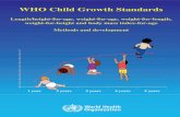 WHO Child Growth Standards Child Growth... · 2013-03-03 · The World Health Assembly endorsed this recommendation in 1994. The WHO Multicentre Growth ... and cultural settings (Brazil,