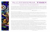 The CATHEDR AL TIMES · 2018-03-13 · The CATHEDRAL TIMES The weekly newsletter of the Cathedral of St. Philip · Serving Atlanta and the World · March 18, 2018 THANK YOU, DAVID