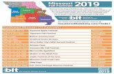 Missouri Fall Festivals 2017 - vacationsmadeeasy.com€¦ · Southwest Missouri (26 Festivals) Missouri is the king of fall festivals, with more than 100 harvest-themed events that