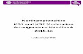 Northamptonshire KS1 and KS2 Moderation Arrangements Handbook 2015 … · 2016-06-27 · Y2 Preparation for Statutory Assessment and Moderation Training 4th, 5th, 9th, 10th, 12th