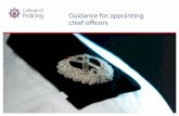 Guidance for appointing chief officers · 2018-04-09 · Guidance for appointing chief officers 5 The appointment Post-appointment Good practice in assessment and selection Legal
