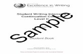 Student Writing Intensive Continuation Course Level C SampleAssignment and Grade Sheet Write a fable in the style of Twain Summarize an article in one ¶ 16• (Disc 5) Imitation in
