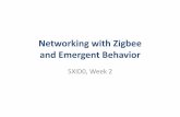 Networking with Zigbee and Emergent Behavior · X‐CTU •Simple tool for Xbee module ... Dynamic configurationof XBee xbee_init ... • Both robots are programmedwiththe same software,