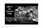 CBT-I for Chronic Pain · 2016-06-01 · 10 20 30 40 50 60 70 80 Nights Per Week With Sleep Onset Disturbance Percentage Predictors of SI Sleep Onset Insomnia Pain Intensity Controlling