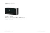 Smart Thermostat RDS110 - Siemens0... · 2020-06-15 · As a smart thermostat, the RDS110.R can be controlled locally and remotely, via a mobile application on your smartphone. The