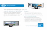 E2016H - Dell...v.2 05/2015 Tilt What's in the box? Components • Monitor panel • Stand (riser and base) • VESA trim cover Cables • DisplayPort cable • Power cable Documentation