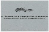 Welcome to Larco Industries · 2014-12-22 · Plate & Angle puncn cosen 40" Bannsaw Inline w/CNC Puncti INTRODUCTION We would like to take this time to introduce Larco Industries