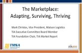 The Marketplace: Adapting, Surviving, Thriving · Adapting, Surviving, Thriving Mark Christos, Vice President, Matson Logistics TIA Executive Committee Board Member TIA Foundation