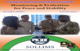 SOLLIMS - PKSOIpksoi.armywarcollege.edu/default/assets/File... · SOLLIMS Lessons Learned Sampler – Monitoring & Evaluation for Peace and Stability! This lessons-learned compendium