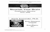 Nourish Your Brain · 2008-06-27 · Nourish Your Brain: HolzKirch Handout…Selections from Lectures HolzKirch, Germany June 2008 © 2008 Alarik Arenander, Ph.D. eBrainMatrix@aol