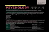 WHY STUDY PSYCHOLOGY? WHAT CAREERS CAN PSYCHOLOGY … · Paper 2 Approaches in Psychology Biopsychology Research Methods (assessed in all three papers: 25% of whole A-level) Paper
