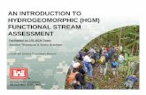 AN INTRODUCTION TO HYDROGEOMORPHIC (HGM ......AN INTRODUCTION TO HYDROGEOMORPHIC (HGM) FUNCTIONAL STREAM ASSESSMENT Facilitated by LRL HGM Team: Jennifer Thomason & Justin Branham
