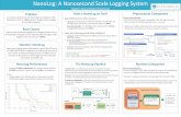 NanoLog: A Nanosecond Scale Logging Systemforum.stanford.edu/events/posterslides/NanoLogA... · NanoLog Performance • Achieves 60 Million logs/second at a median latency of 12.5ns