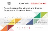 Asset Account for Mineral and Energy Resources: Monetary Terms · SEEA-CF recommends that valuation be undertaken only for deposits in: • Class A Commercially recoverable resources