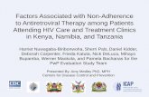 Factors Associated with Non-Adherence to Antiretroviral ...€¦ · Factors Associated with Non-Adherence to Antiretroviral Therapy among Patients Attending HIV Care and Treatment