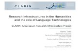 Research Infrastructures in the Humanities and the …ESF workshop Sofia 2008-06-27 Research Infrastructures in the Humanities and the role of Language Technologies CLARIN: A European