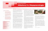 History Department History’s Happenings€¦ · The fifty-word assignment chal-lenges students to consolidate their ideas about discussion questions into a single, fifty-word sentence.