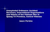 Unexploded Ordnance: Accident Survivors, International ... · Deolalikar, Anil B.,“Access to Health Services by the Poor and the Non-Poor: The Case of Vietnam”, Journal of Asian