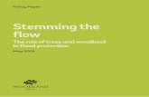 Stemming the flow - Woodland Trust · management changes could help manage flood risk. This might include use of published flood opportunity maps for woodland creation to manage flood