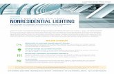 NONRESIDENTIAL LIGHTING...lighting power density limits for many indoor and outdoor spaces. Updates enhance and simplify many aspects of the 2013 requirements including indoor lighting
