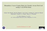 Boundary Layer Lapse Rate in Cloudy Areas Derived …...Boundary Layer Lapse Rate in Cloudy Areas Derived using CALIPSO Data Sunny Sun-Mack1, Patrick Minnis2, Yan Chen1, Yuhong Yi1,