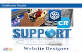 ClubRunner Tutorial · Website Designer – Themes . Rotary ClubRunner Tutorial . Carousel / Banner Design . Rotary From the Essentials tab in the Widget area, drag “Carousel”