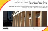 Marlene and Stewart Greenebaum Cancer Center UMMC Board ... · UMGCC at a Glance (2015) 2600 New Cancer patients/year >60,000 Outpatient Visits, >2000 inpatient admissions 5 Research