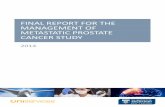 FINAL REPORT FOR THE MANAGEMENT OF METASTATIC PROSTATE CANCER … · 2018-09-25 · with prostate cancer and 590 New Zealand men die from prostate cancer every year (NZ Cancer Statistics).