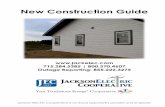 New Construction Guide - Jackson Electric Cooperativejackelec.coopwebbuilder2.com/sites/jackelec/files/Electric Services... · Jackson Electric Cooperative is a consumer-member electric