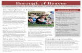 Borough of Beaver...Borough of Beaver March 12—Lunch at the Library, Beaver Area Memorial Library March 16—Beaver Chamber of Commerce Meeting April 19—BACC Bunny Hop, 10 a.m.