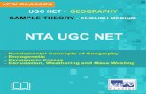 CSIR NET, GATE, IIT-JAM, UGC NET , TIFR, IISc, …examprep.vpmclasses.com/images/uploads/UGC NET_GEOGRAPHY...geomorphic processes. Any exogenic element of nature (like water, ice,