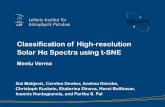 Classification of High-resolution Solar HαSpectra using t-SNE · Visualizing High-Dimensional Data Using t-SNE. Journal of Machine Learning Research 9(Nov):2579-2605, 2008 L.J.P.