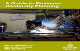 A Guide to Business Continuity Planning · 4 Step Guide to Business Continuity Planning 6 4 Step Guide to Business Continuity Planning You will find that it is quick, easy and inexpensive