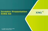 Investor Presentation XING AG - NEW WORK SE · Business Events Professional Trainings Networking events Other events Bigger business related events, e.g. congresses, fairs, conferences
