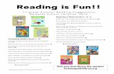 Home | Berkeley Public Library - Reading is Fun!!...Reading is Fun!! 1st grade Summer Reading Suggestions Berkeley School Libraries, 2016 Beginning to Read (*levels G – H – I)