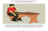 Knockdown Shooting Bench - GunTactics...Knockdown Shooting Bench Construction Plans Page 1 A portable, knockdown shooting bench that is a perfect accessory for shooting at a primitive