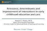 Relevance, determinants and improvement of interactions in ...€¦ · Can we use observation of teacher-student interactions to improve student learning? Improve quality, impact