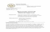 Wisconsin ATCP 93 Material Approval · ProMax TLS 450 8600 TLS4 8601 794380-20X Sump 1 X X X X X 794380-320 Discr.-Disp. Pan 3,4 X X X 794380-322 Discr.-Disp. Pan 3,4 X X X X X 794380-321