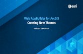 Web AppBuilder for ArcGIS: Creating New Themes · Controller Widget •This Sidebar Controller widget will be able to:-Read app config and display app logo, and user information-Read