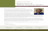 EMORY UNIVERSITY Department of African American Studiesaas.emory.edu/home/documents/Fall2017-AAS-Newsletter.pdfbia University, where she gave the opening keynote about the African