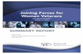 Joining Forces for Women Veterans - IndianaKeynote Remarks n opening video, Faces of Women Veterans— developed and edited for the summit by the U.S. Department of Veterans Affairs,