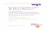 Cloud CoMpuTing & daTa privaCy · 2020-04-06 · Public clouds provide third-party computing power as defined by data privacy law (BDSG2 § 3(8) sentence 2). These clouds are offered