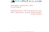 Single-phase AC circuits Solution of Current in AC Series ...akunotes.com/wp-content/uploads/2017/02/BEE2.pdfKeywords: Series and parallel circuits, impedance, admittance, power, power