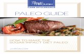 CARB INTOLERANCE PALEO GUIDE · BENEFITS OF A PALEO DIET Healthy fats, protein, and fiber in a Paleo diet help balance blood sugar, optimizing insulin and other hormon-al levels.
