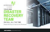 YOUR OWN DISASTER RECOVERY TEAMmedia.virbcdn.com/...Windstream_DRaaS_Presentation... · MANAGED RECOVERY configures servers to run on Windstream’s Cloud in data centers across the