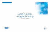 ASCO 2008 AltBifiAnalyst Briefing€¦ · treatment options across all lines of therapy Cl / t Liver Stomach Lung Cancer Global Mortality Lung cancer accounts for 1.3 million deaths